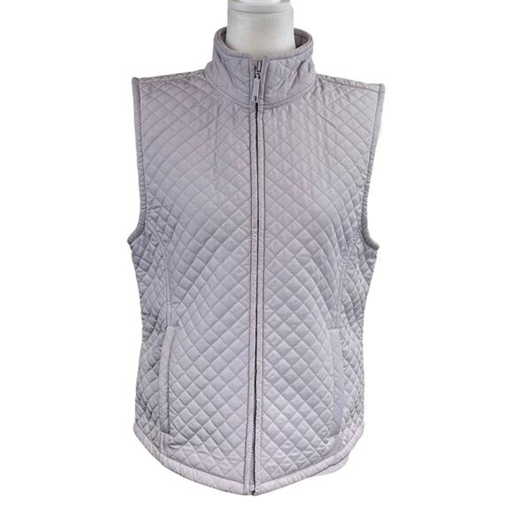Izod Quilted Lavender Vest Size Large - Picture 1 of 6